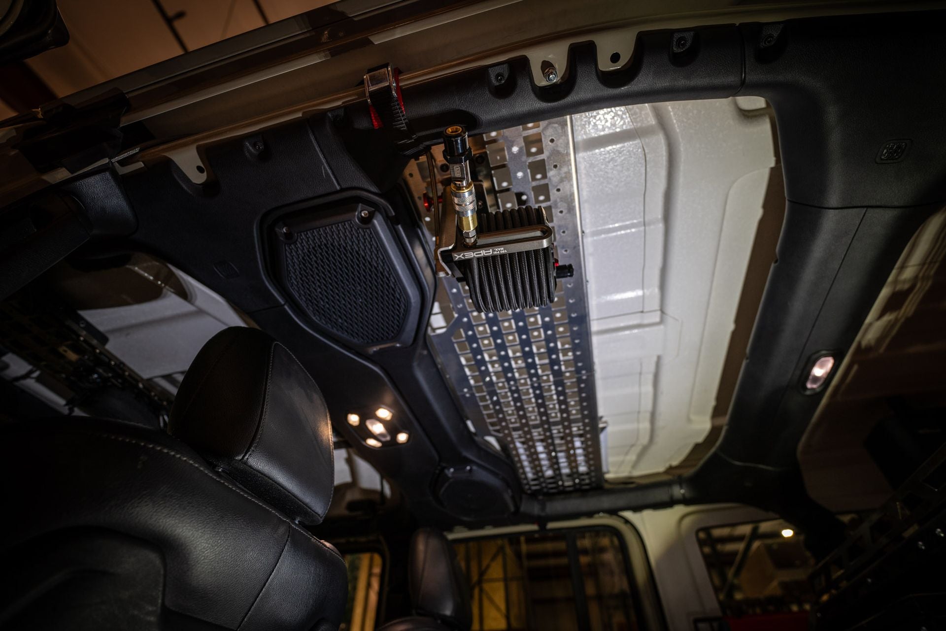 Jeep Wrangler JLU and Jeep Gladiator JT Rear Overhead MOLLE Shelf