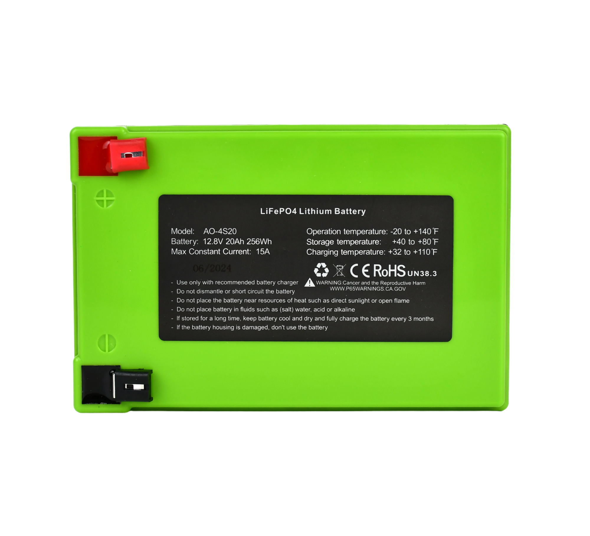Amped Outdoors 20Ah Lithium Battery (LiFePO4)