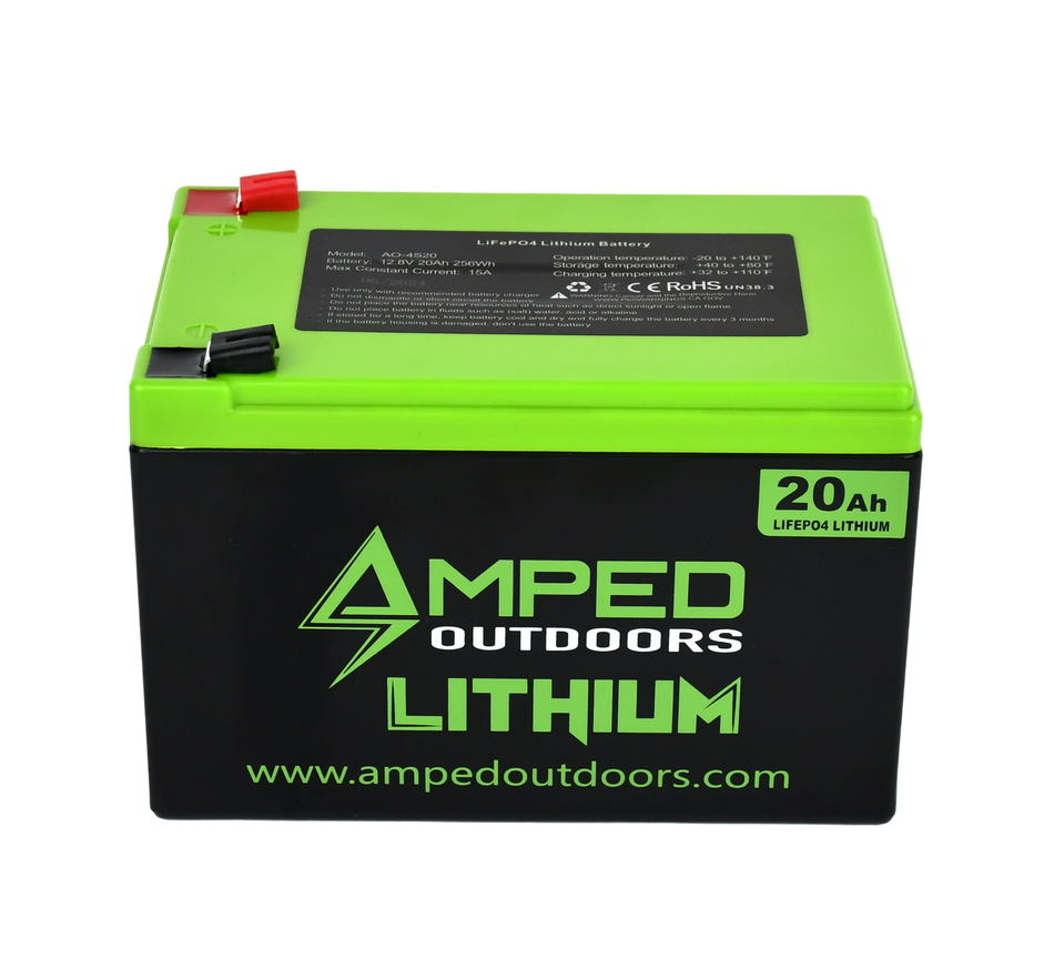 Amped Outdoors 20Ah Lithium Battery (LiFePO4)