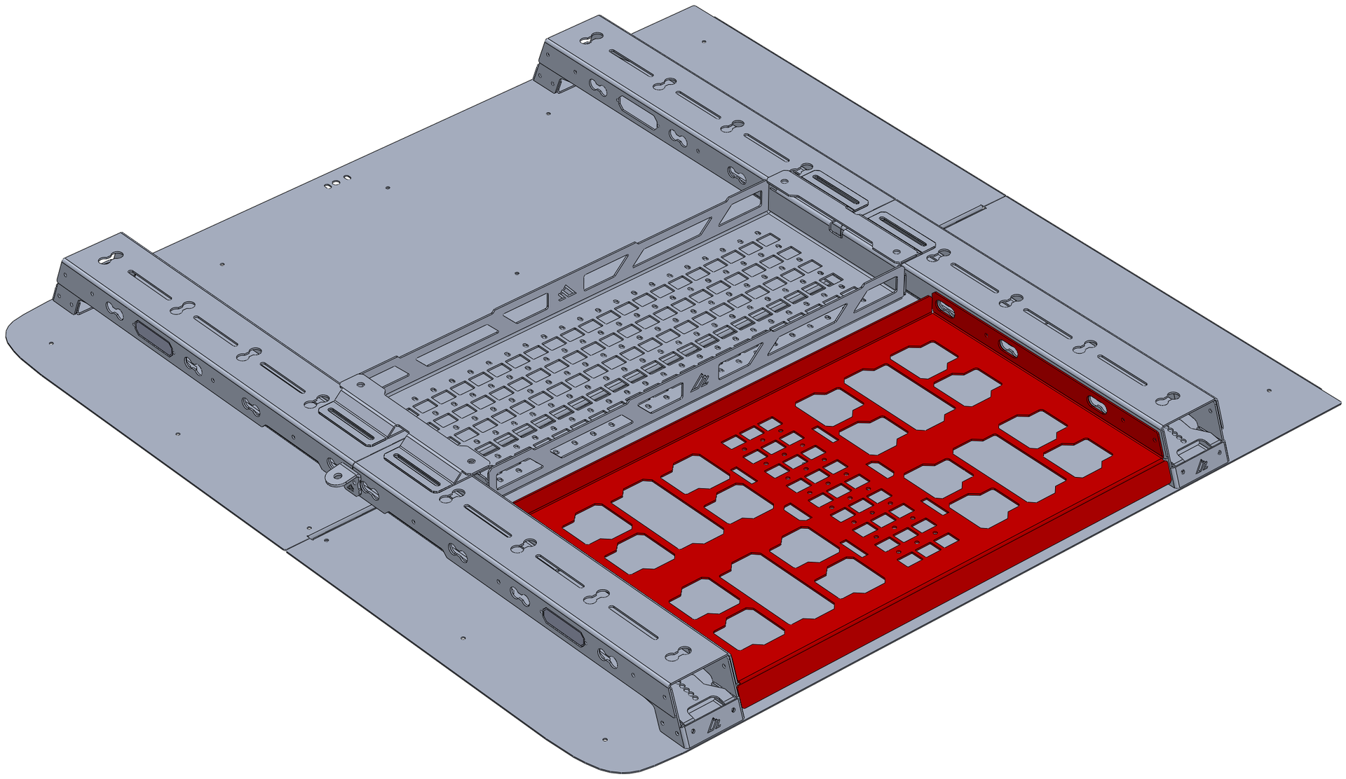 Dual Milwaukee Packout Tray for Ford Ranger RAIL System