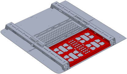 Dual Milwaukee Packout Tray for Ford Ranger RAIL System