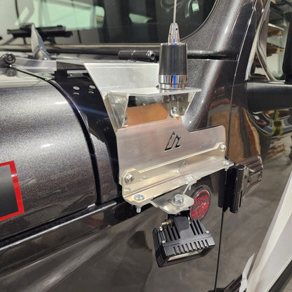 Jeep Wrangler JL/JT A-Pillar Light and Antenna Brackets