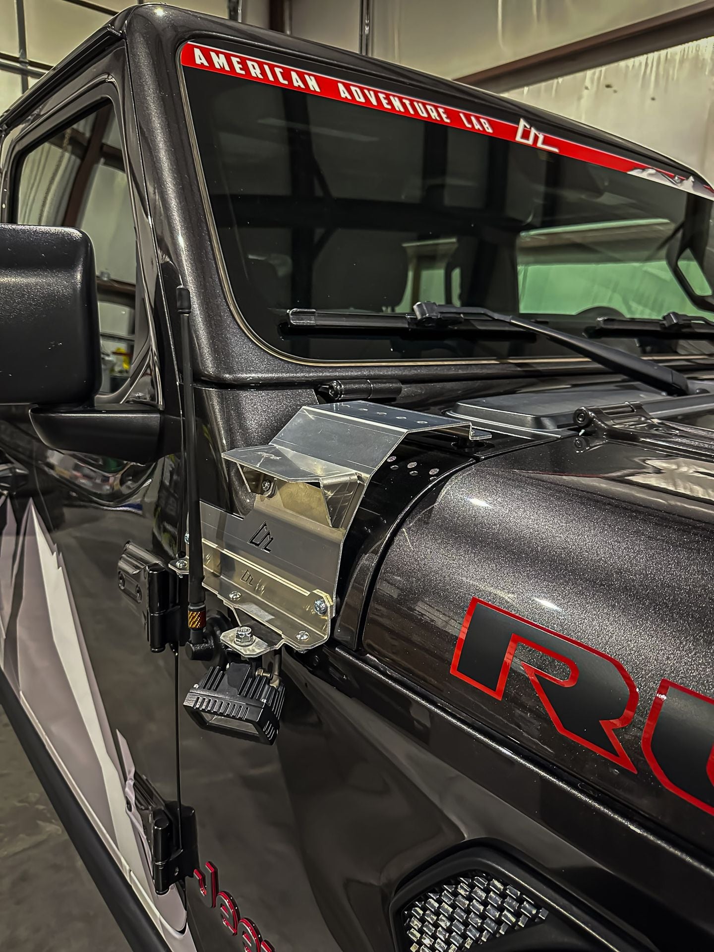 Jeep Wrangler JL/JT A-Pillar Light and Antenna Brackets