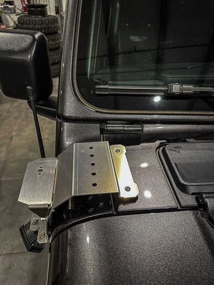 Jeep Wrangler JL/JT A-Pillar Light and Antenna Brackets